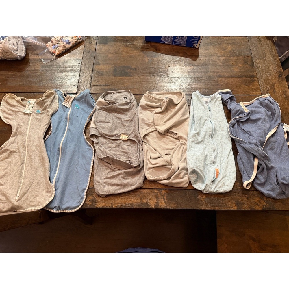 6 Baby Swaddle Lot Size Small SwaddleMe KeaBabies Adjustable Sleep Sacks 0-3M